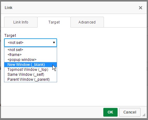 Pick target for this Link